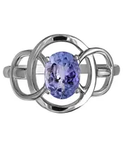 Женские Кольца_Серебро .925_ТАНЗАНИТ__3-Лазурит-Онлайн