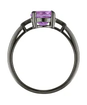 Женские Кольца_Серебро .925_АМЕТИСТ__4-Лазурит-Онлайн