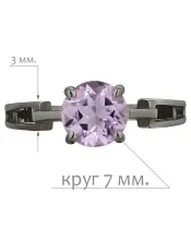 Женские Кольца_Серебро .925_АМЕТИСТ__2-Лазурит-Онлайн