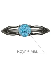 Женские Кольца_Серебро .925_ТОПАЗ__2-Лазурит-Онлайн