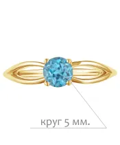 Женские Кольца_Серебро .925_ТОПАЗ__2-Лазурит-Онлайн
