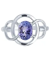 Женские Кольца_Серебро .925_ТАНЗАНИТ__3-Лазурит-Онлайн