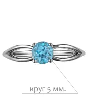 Женские Кольца_Серебро .925_ТОПАЗ__2-Лазурит-Онлайн