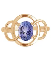 Женские Кольца_Серебро .925_ТАНЗАНИТ__3-Лазурит-Онлайн