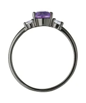 Женские Кольца_Серебро .925_АМЕТИСТ_Нанокристалл_4-Лазурит-Онлайн