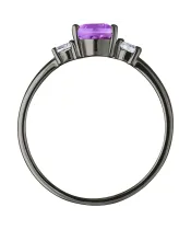 Женские Кольца_Серебро .925_АМЕТИСТ_Нанокристалл_4-Лазурит-Онлайн