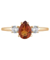 Женские Кольца_Серебро .925_ЦИТРИН_Нанокристалл_3-Лазурит-Онлайн