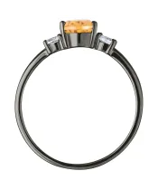 Женские Кольца_Серебро .925_ЦИТРИН_Нанокристалл_4-Лазурит-Онлайн