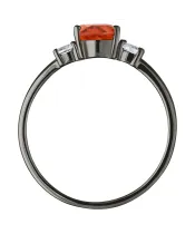 Женские Кольца_Серебро .925_ЦИТРИН_Нанокристалл_4-Лазурит-Онлайн