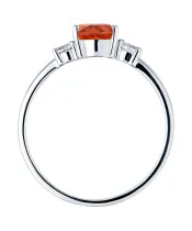 Женские Кольца_Серебро .925_ЦИТРИН_Нанокристалл_4-Лазурит-Онлайн