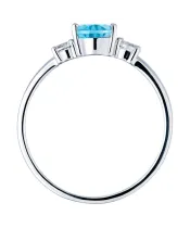 Женские Кольца_Серебро .925_ТОПАЗ_Нанокристалл_4-Лазурит-Онлайн