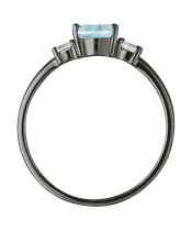 Женские Кольца_Серебро .925__Нанокристалл_4-Лазурит-Онлайн