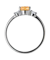 Женские Кольца_Серебро .925_ЦИТРИН_Нанокристалл_4-Лазурит-Онлайн