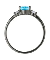 Женские Кольца_Серебро .925_ТОПАЗ_Нанокристалл_4-Лазурит-Онлайн