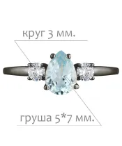 Женские Кольца_Серебро .925__Нанокристалл_2-Лазурит-Онлайн