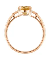 Женские Кольца_Серебро .925_ЦИТРИН__4-Лазурит-Онлайн