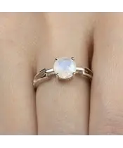 Женские Кольца_Серебро .925_ЛУННЫЙ КАМЕНЬ__6-Лазурит-Онлайн