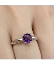 Женские Кольца_Серебро .925_АМЕТИСТ__6-Лазурит-Онлайн