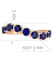 Женские Кольца_Серебро .925_САПФИР__2-Лазурит-Онлайн