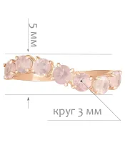 Женские Кольца_Серебро .925_КВАРЦ__2-Лазурит-Онлайн