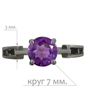 Женские Кольца_Серебро .925_АМЕТИСТ__2-Лазурит-Онлайн