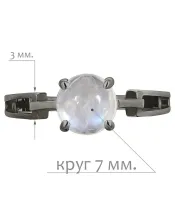 Женские Кольца_Серебро .925_ЛУННЫЙ КАМЕНЬ__2-Лазурит-Онлайн