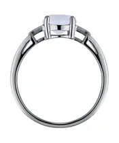 Женские Кольца_Серебро .925_ЛУННЫЙ КАМЕНЬ__4-Лазурит-Онлайн