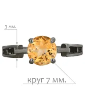 Женские Кольца_Серебро .925_ЦИТРИН__2-Лазурит-Онлайн