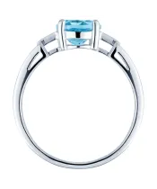 Женские Кольца_Серебро .925_ТОПАЗ__4-Лазурит-Онлайн