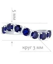 Женские Кольца_Серебро .925_САПФИР__2-Лазурит-Онлайн