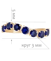 Женские Кольца_Серебро .925_САПФИР__2-Лазурит-Онлайн