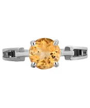 Женские Кольца_Серебро .925_ЦИТРИН__3-Лазурит-Онлайн