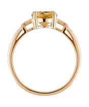 Женские Кольца_Серебро .925_ЦИТРИН__4-Лазурит-Онлайн