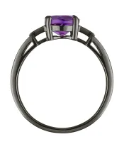 Женские Кольца_Серебро .925_АМЕТИСТ__4-Лазурит-Онлайн