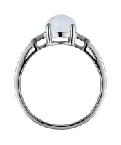 Женские Кольца_Серебро .925_ЛУННЫЙ КАМЕНЬ__4-Лазурит-Онлайн