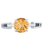 Женские Кольца_Серебро .925_ЦИТРИН__3-Лазурит-Онлайн