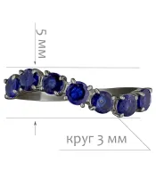 Женские Кольца_Серебро .925_САПФИР__2-Лазурит-Онлайн