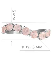 Женские Кольца_Серебро .925_КВАРЦ__2-Лазурит-Онлайн