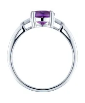 Женские Кольца_Серебро .925_АМЕТИСТ__4-Лазурит-Онлайн