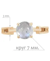 Женские Кольца_Серебро .925_ЛУННЫЙ КАМЕНЬ__2-Лазурит-Онлайн