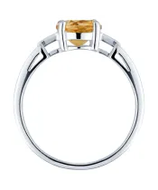 Женские Кольца_Серебро .925_ЦИТРИН__4-Лазурит-Онлайн