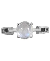 Женские Кольца_Серебро .925_ЛУННЫЙ КАМЕНЬ__3-Лазурит-Онлайн