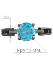 Женские Кольца_Серебро .925_ТОПАЗ__2-Лазурит-Онлайн