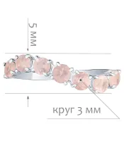 Женские Кольца_Серебро .925_КВАРЦ__2-Лазурит-Онлайн