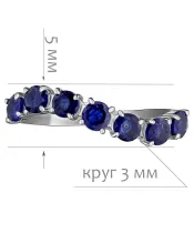 Женские Кольца_Серебро .925_САПФИР__2-Лазурит-Онлайн
