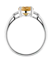 Женские Кольца_Серебро .925_ЦИТРИН__4-Лазурит-Онлайн