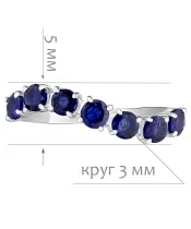 Женские Кольца_Серебро .925_САПФИР__2-Лазурит-Онлайн