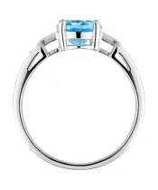 Женские Кольца_Серебро .925_ТОПАЗ__4-Лазурит-Онлайн