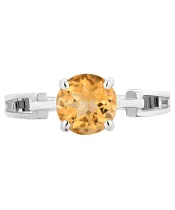 Женские Кольца_Серебро .925_ЦИТРИН__3-Лазурит-Онлайн