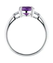 Женские Кольца_Серебро .925_АМЕТИСТ__4-Лазурит-Онлайн